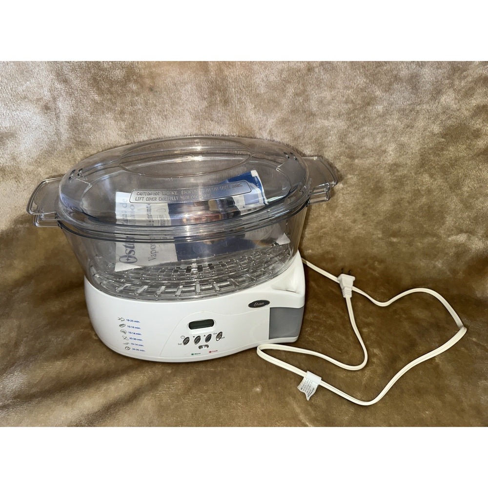 Oster Food Steamer Model 5715 with Manual in English and Spanish